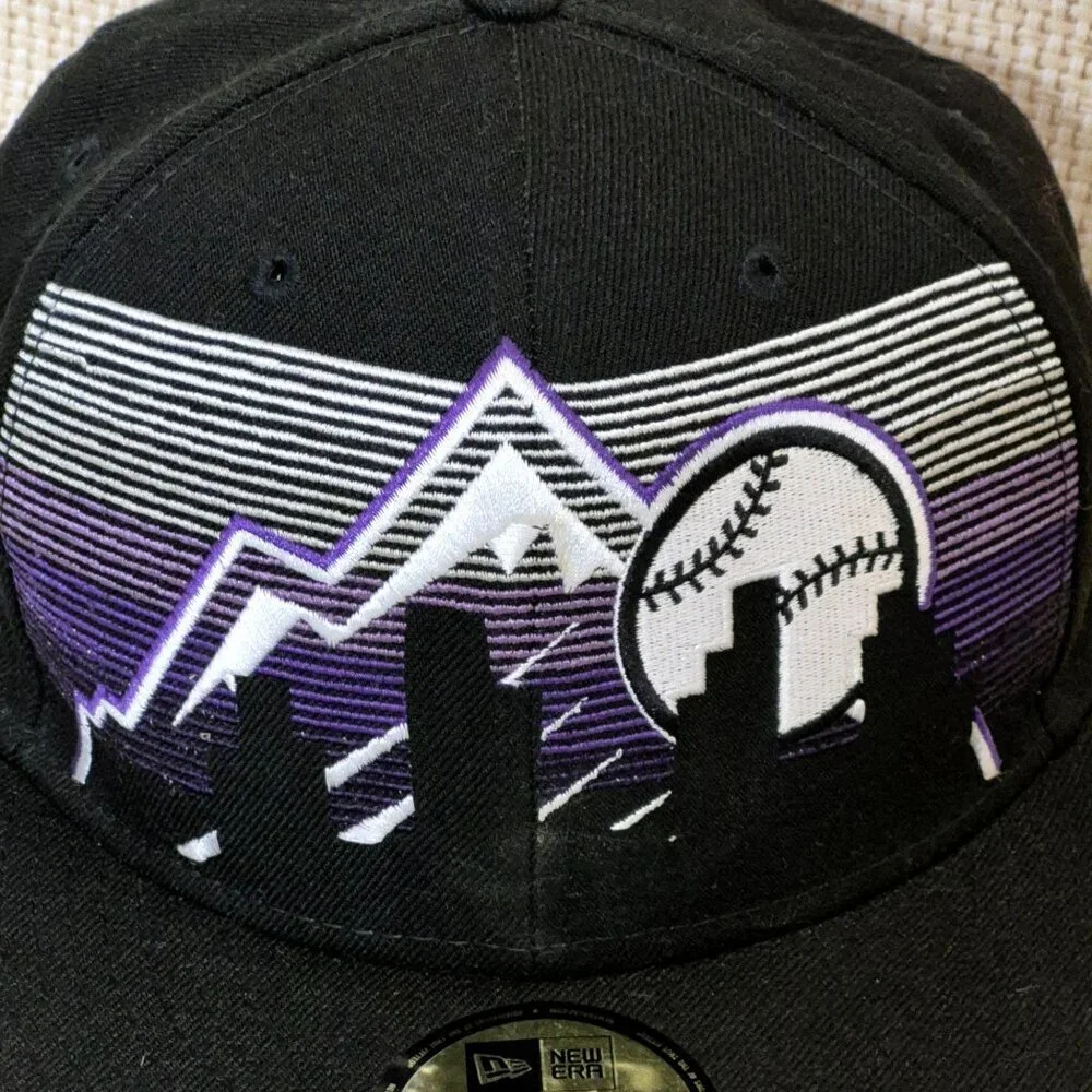 Colorado Rockies Limited Edition Black 59Fifty New Era 1/300 Baseball Cap Size 7